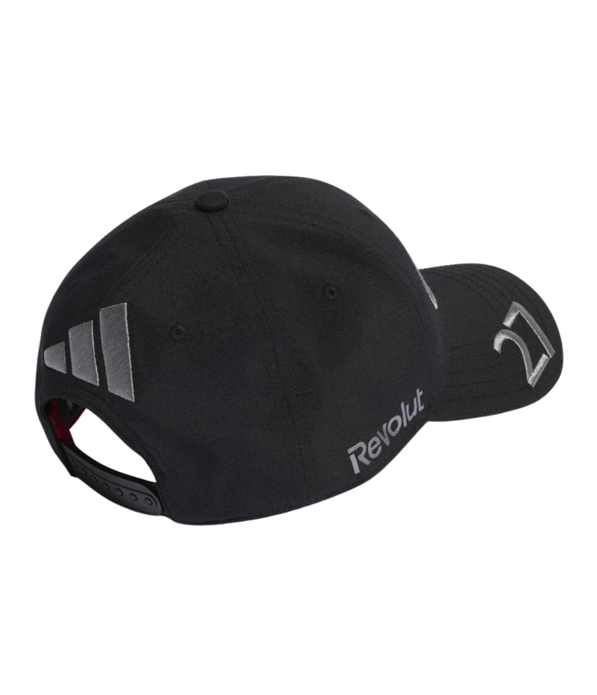 Rear of the black Audi F1 Team 2026 cap with adidas mark and the number 27 on the brim