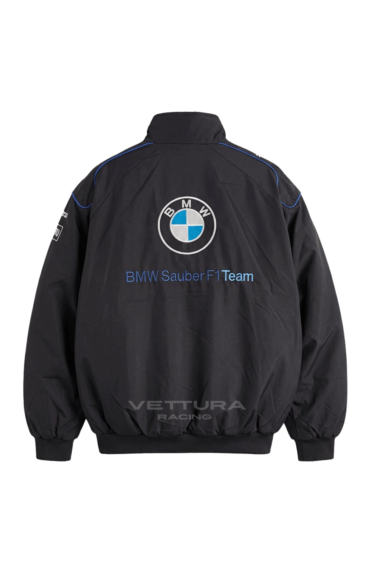 Back of the BMW F1 racing jacket with the roundel and team lettering