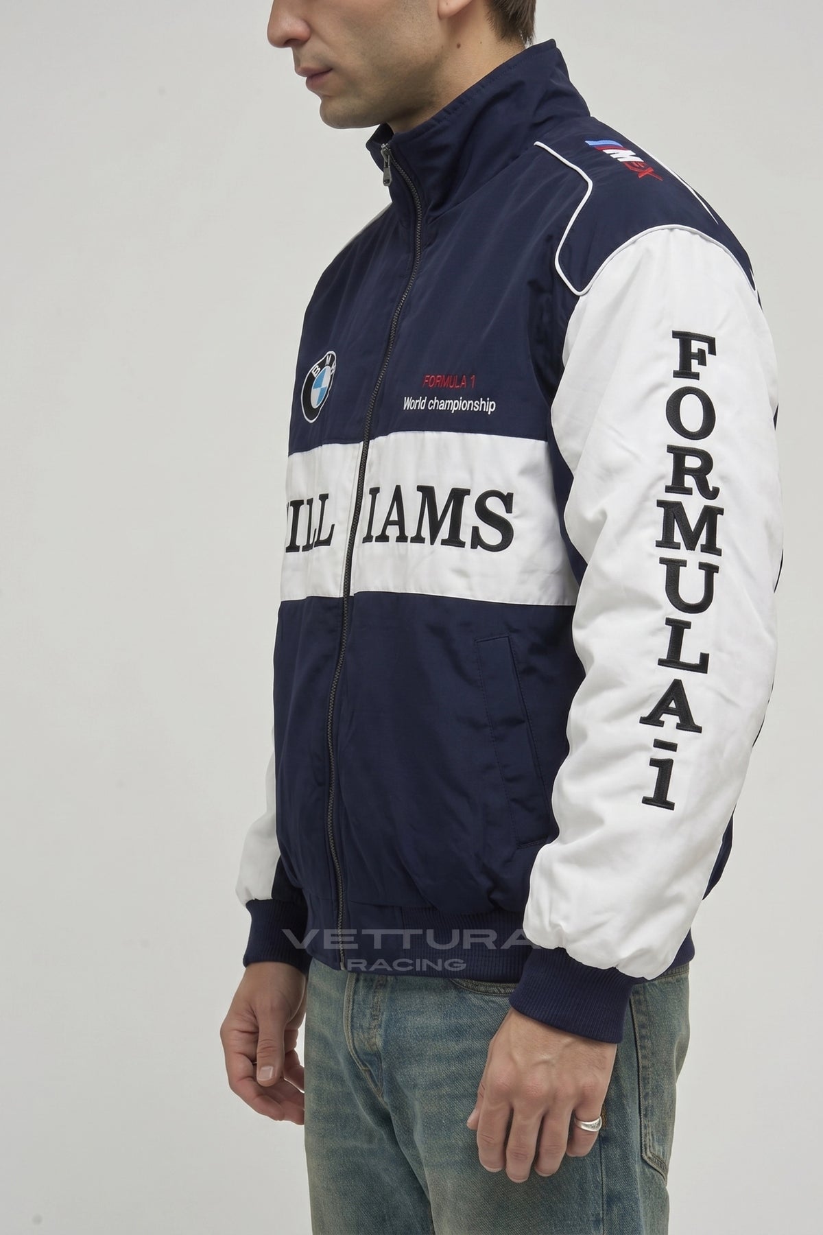 BMW Williams racing jacket worn on the street