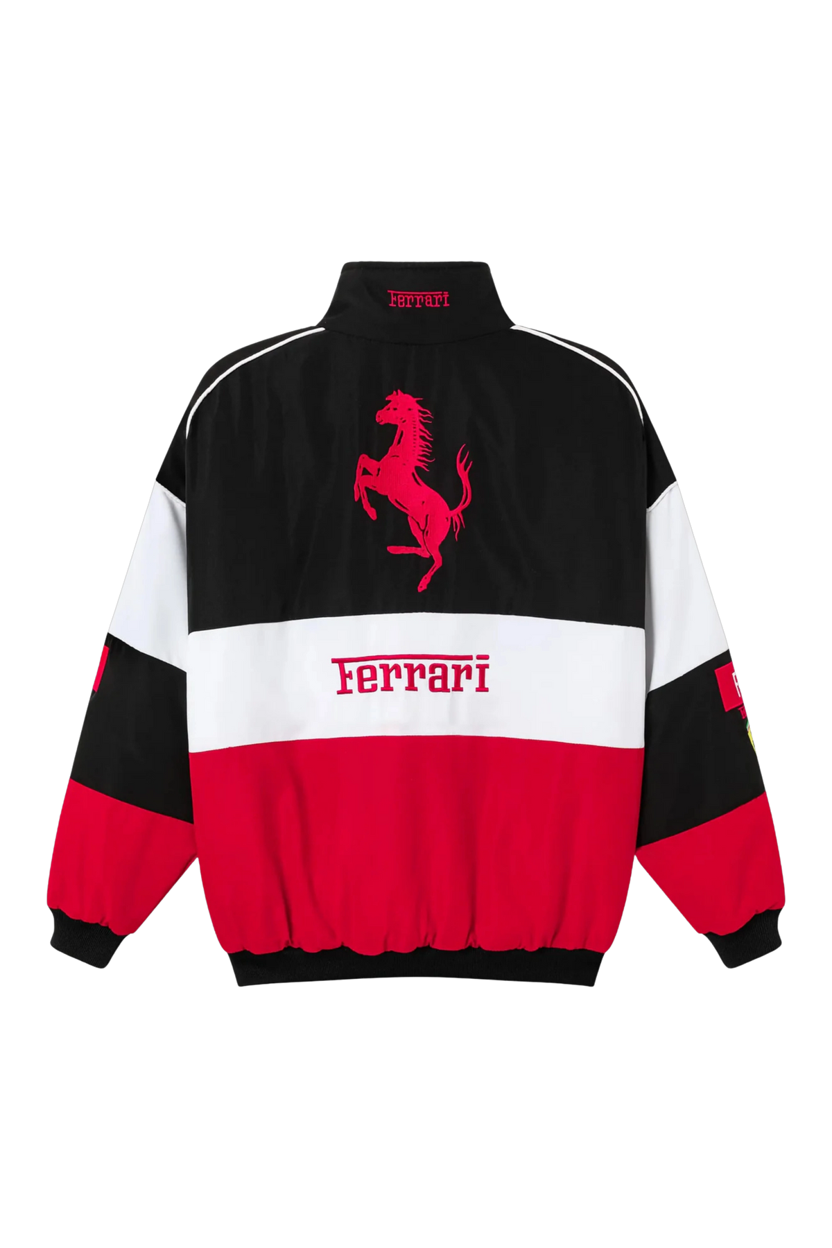 Ferrari F1 classic vintage racing jacket, back cut-out with the embroidered Prancing Horse