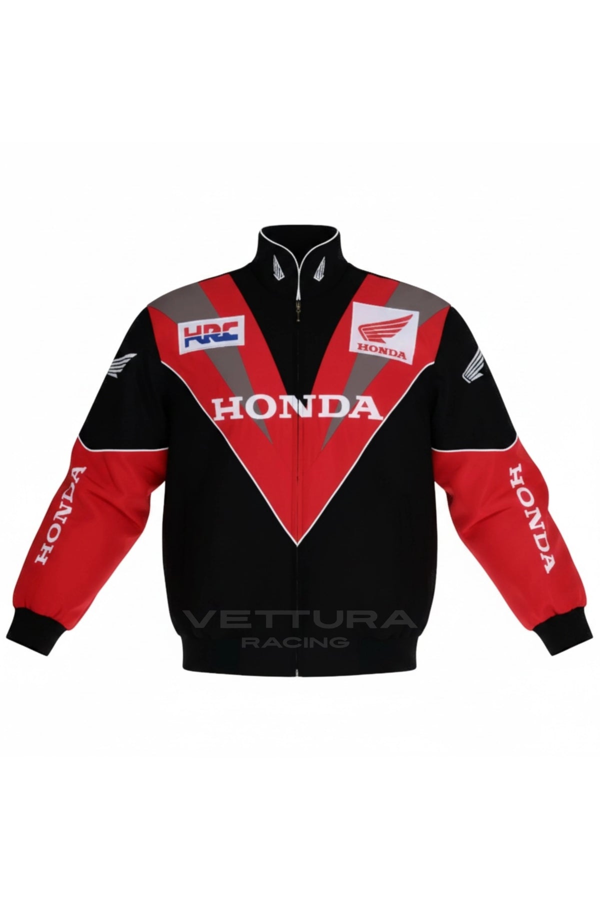 Honda vintage racing jacket, front product shot on a white background