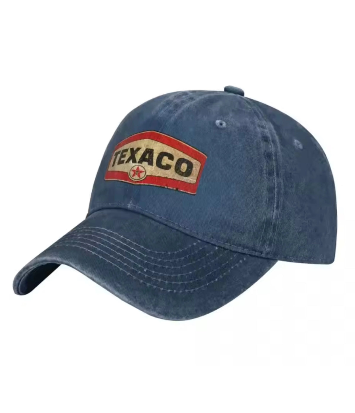 Navy Texaco Motor patch dad cap, front view