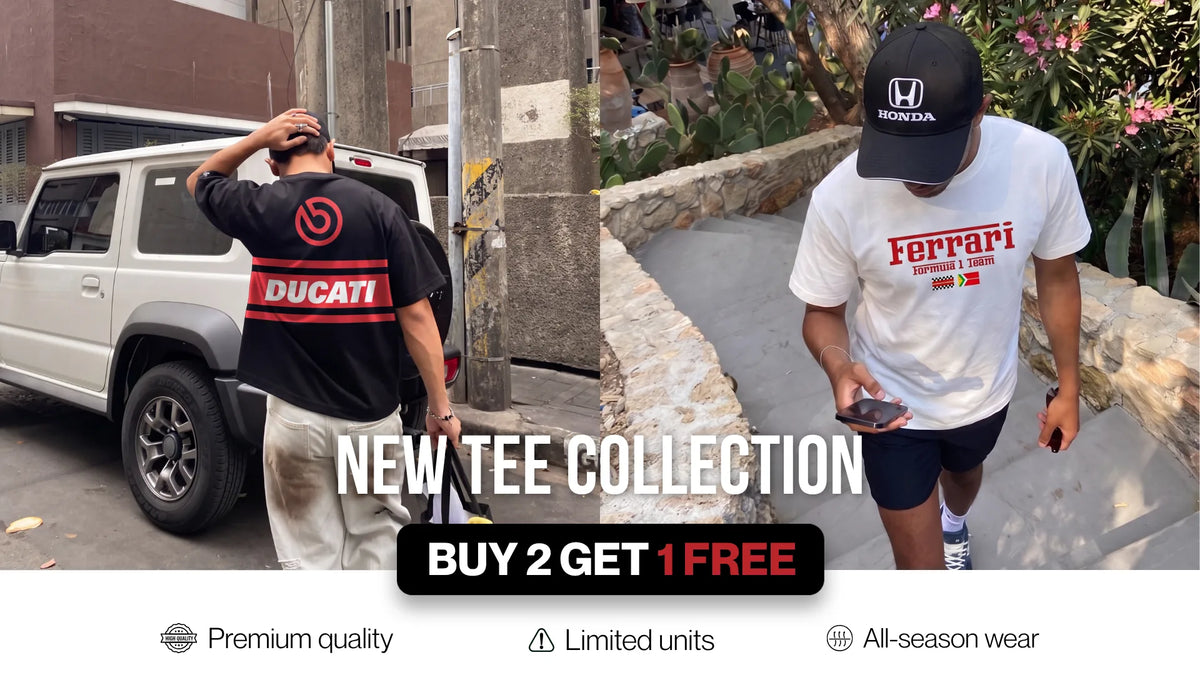 New tee collection, buy 2 get 1 free: Ducati, Ferrari and Marlboro vintage racing t-shirts