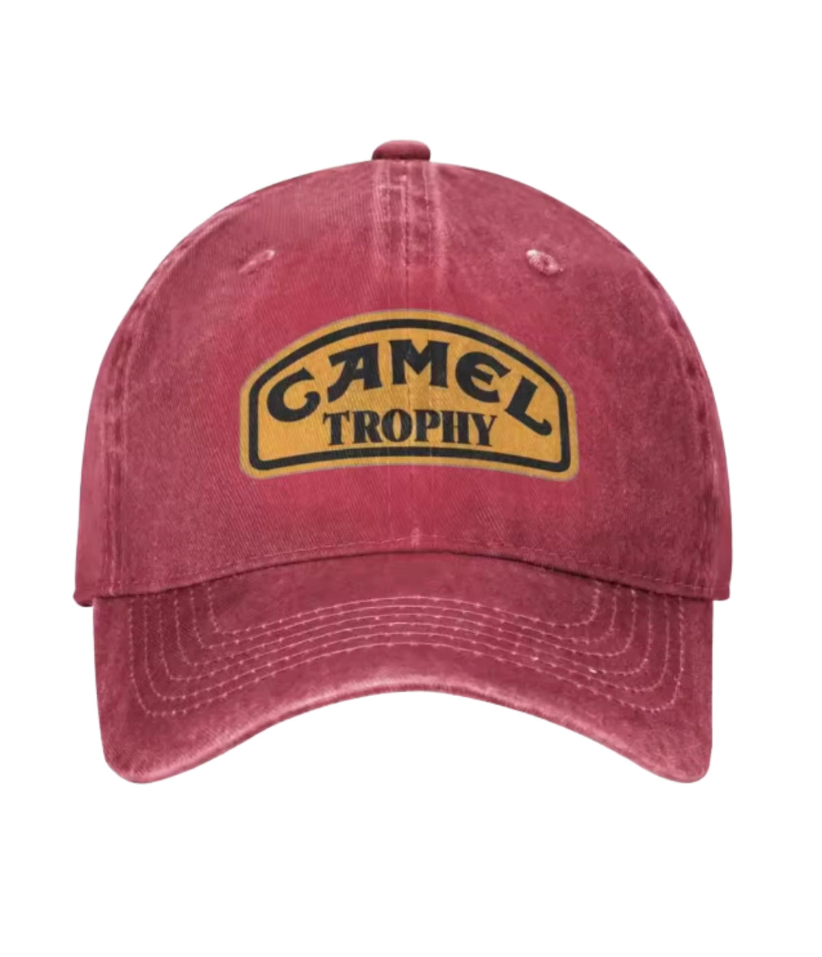 Red Camel Trophy washed cotton cap, front view