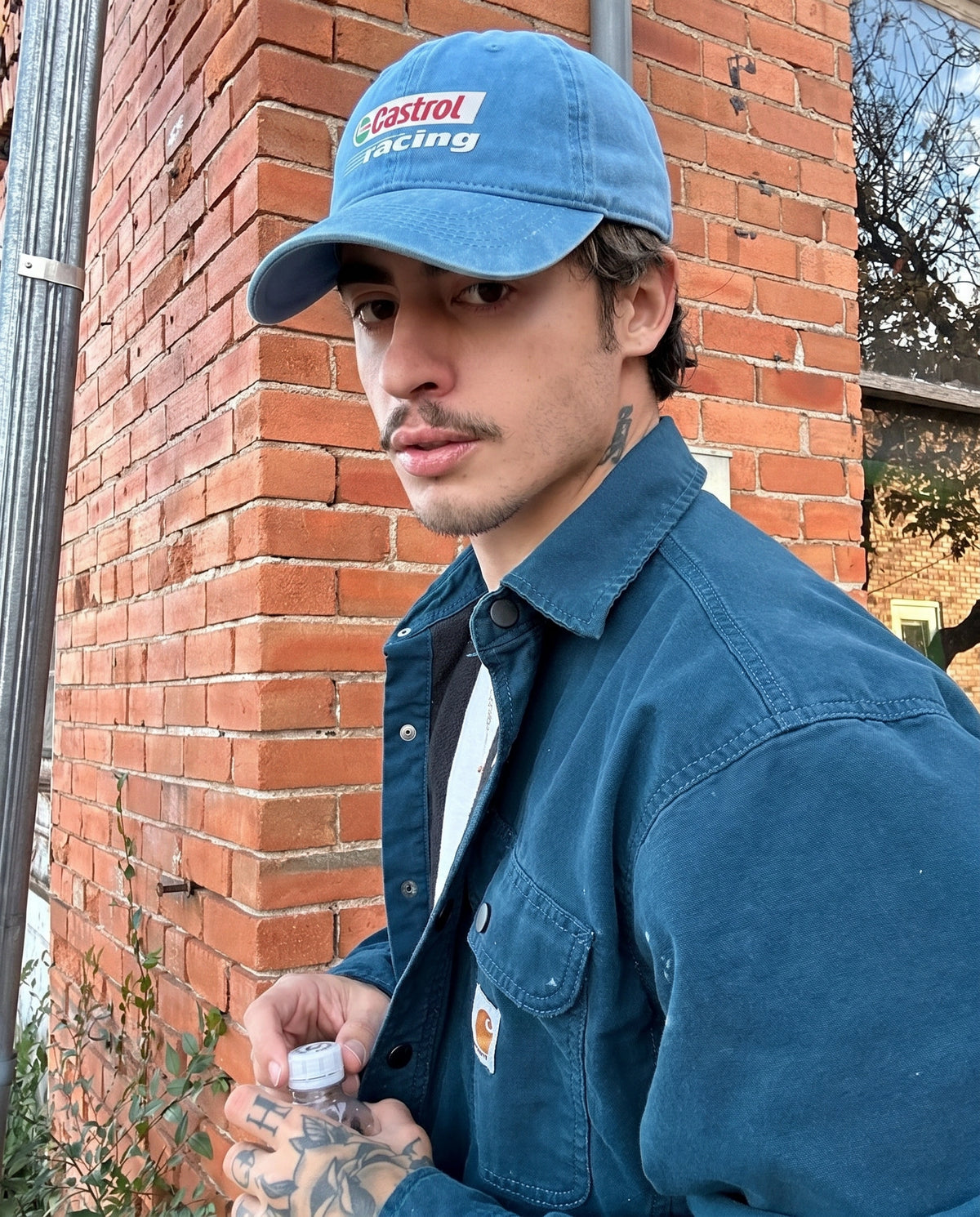 Castrol Racing cap worn on the street