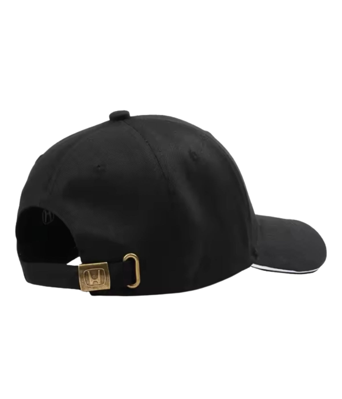 Back of the black Honda Classic cap with adjustable strap