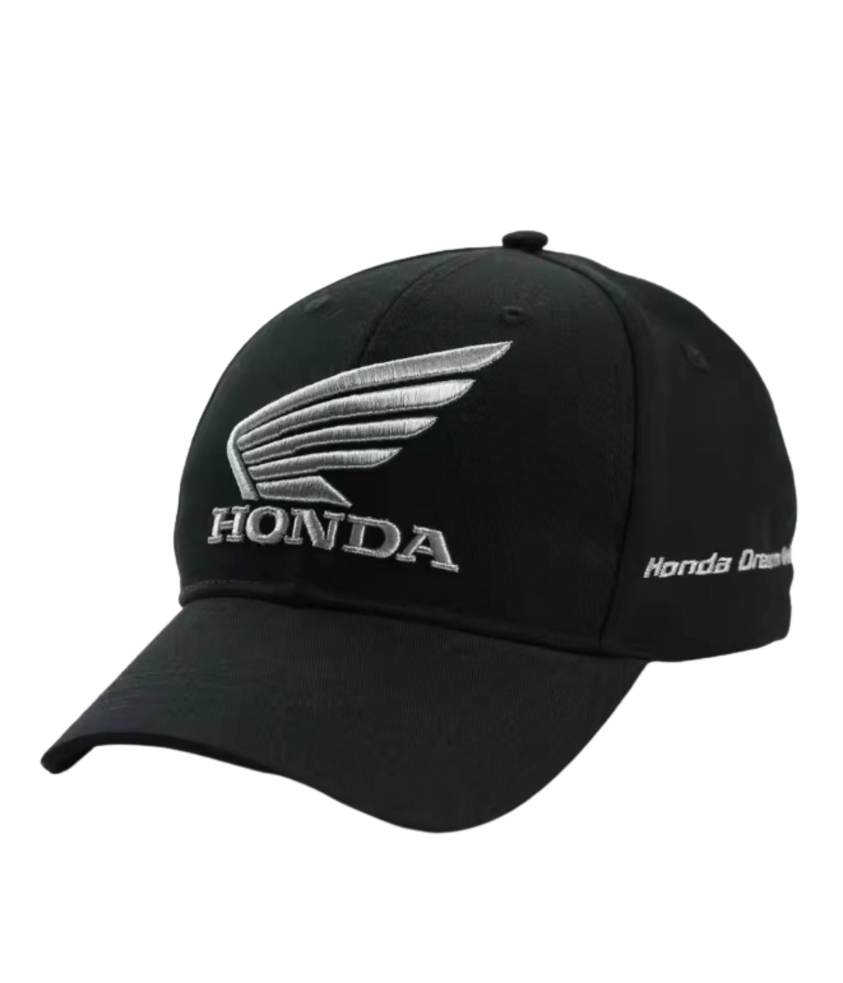 Black Honda Classic Racing embroidered cap, side view