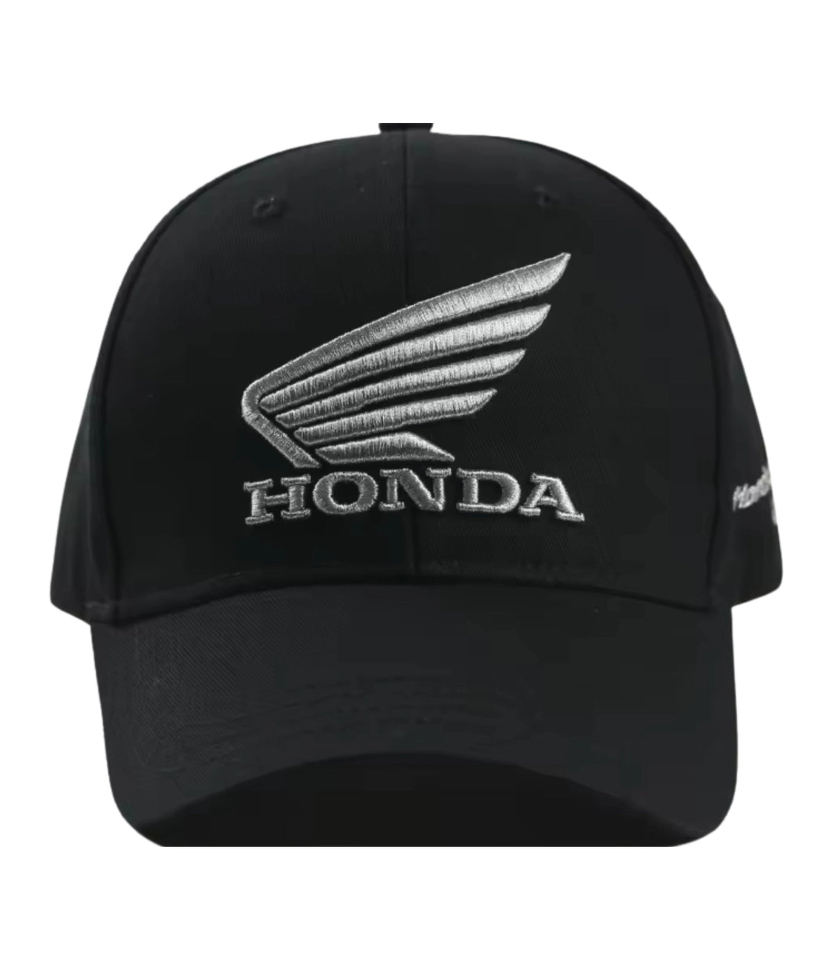 Black Honda Classic Racing cap, front view with embroidered wing
