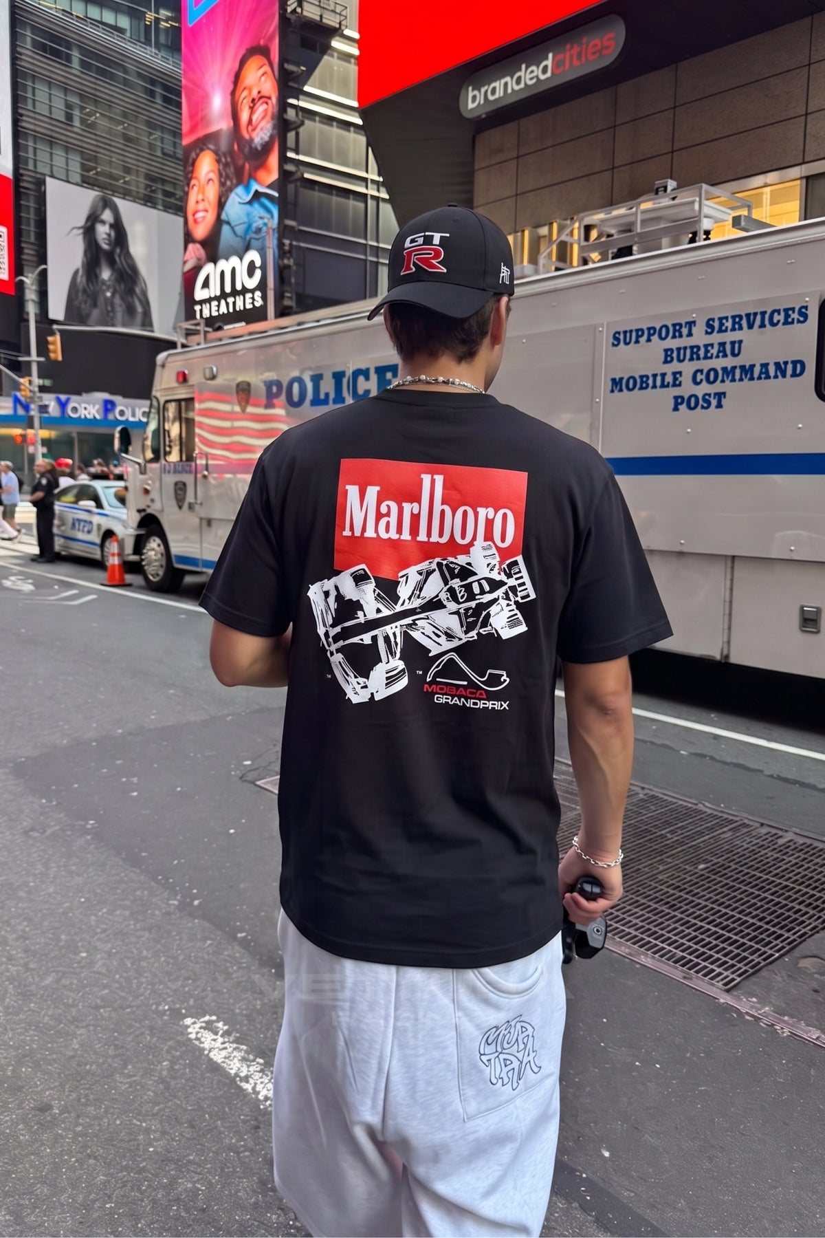 Marlboro Monaco GP t-shirt worn on the street