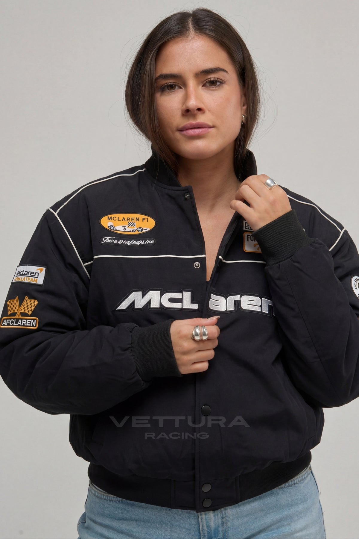 McLaren F1 Team jacket worn on the street