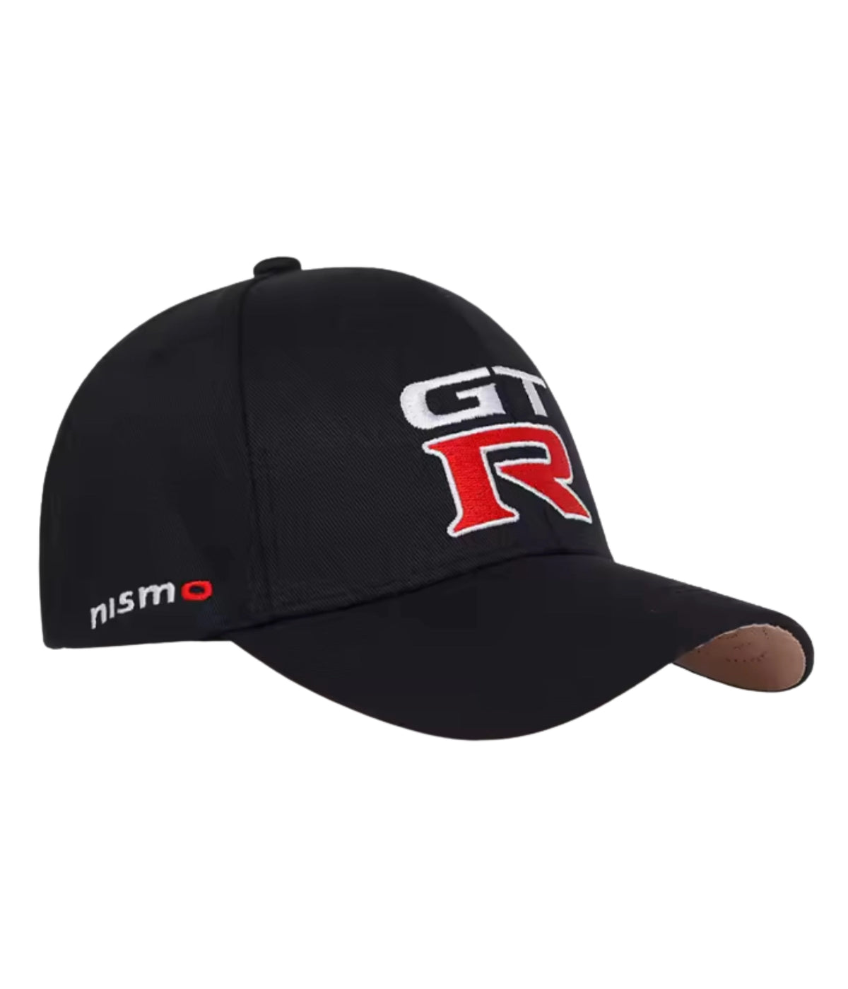 Nissan GT-R cap showing the embroidered Nismo mark on the brim