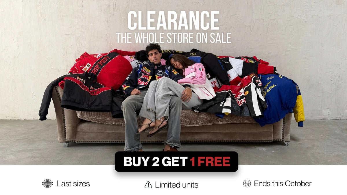 Vettura Racing clearance sale: the whole store on sale, buy 2 get 1 free on vintage racing jackets