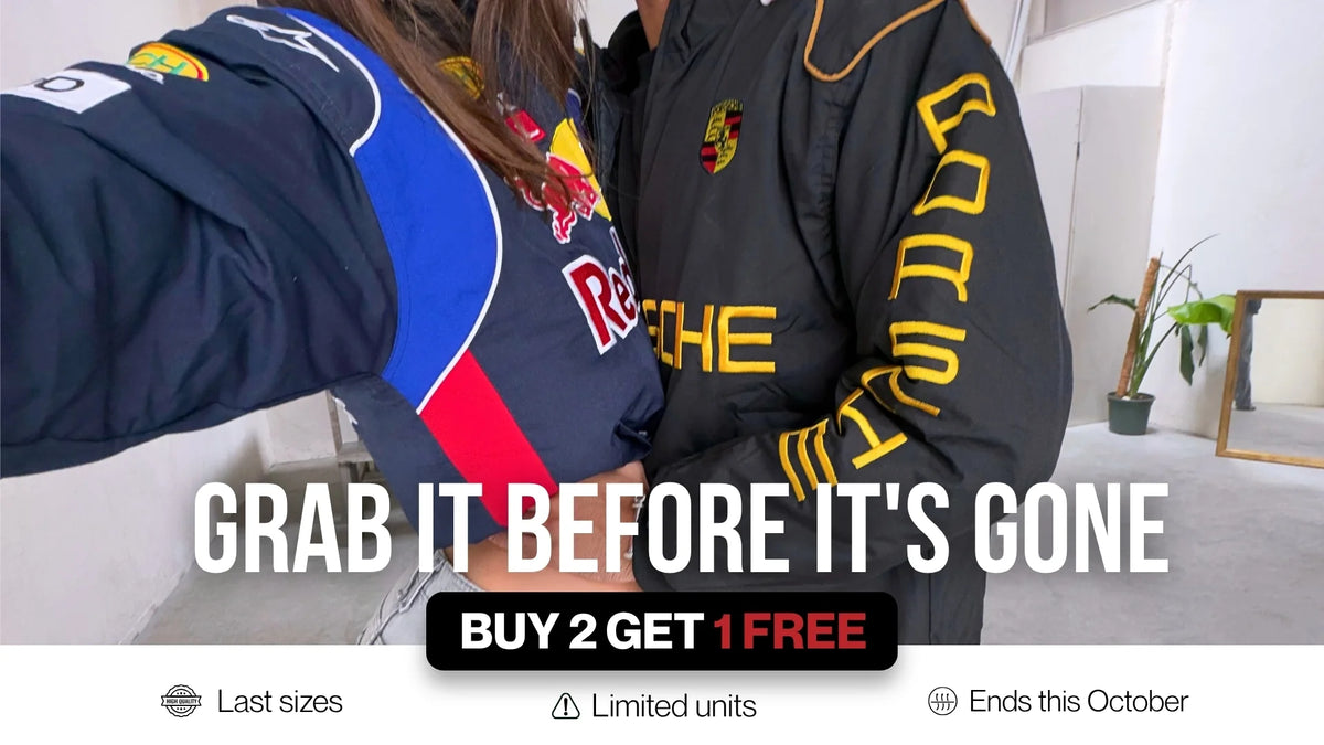 Grab it before it's gone: Red Bull and Porsche racing jackets, buy 2 get 1 free at Vettura Racing